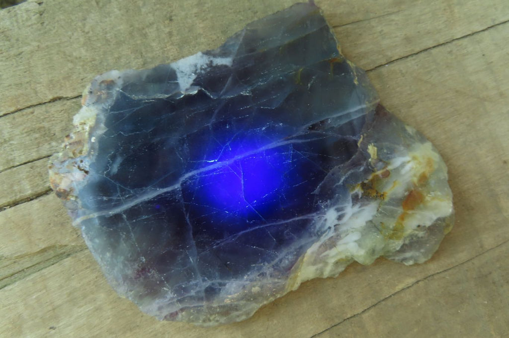 Polished Watermelon Fluorite Slices x 6 From Uis, Namibia - Toprock Gemstones and Minerals 