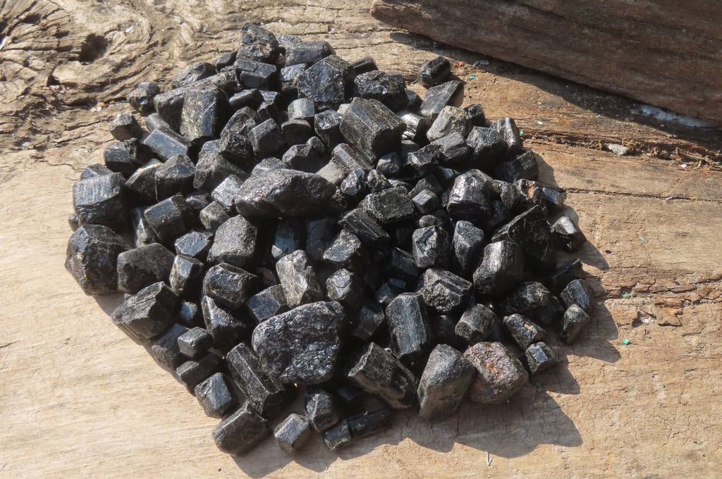 Natural Alluvial Schorl Black Tourmaline Crystals x 1.9 Kg Lot From Zimbabwe - Toprock Gemstones and Minerals 