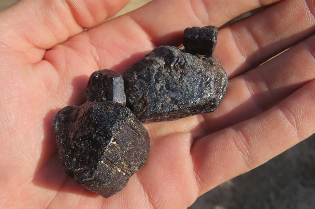 Natural Alluvial Schorl Black Tourmaline Crystals x 1.9 Kg Lot From Zimbabwe - Toprock Gemstones and Minerals 