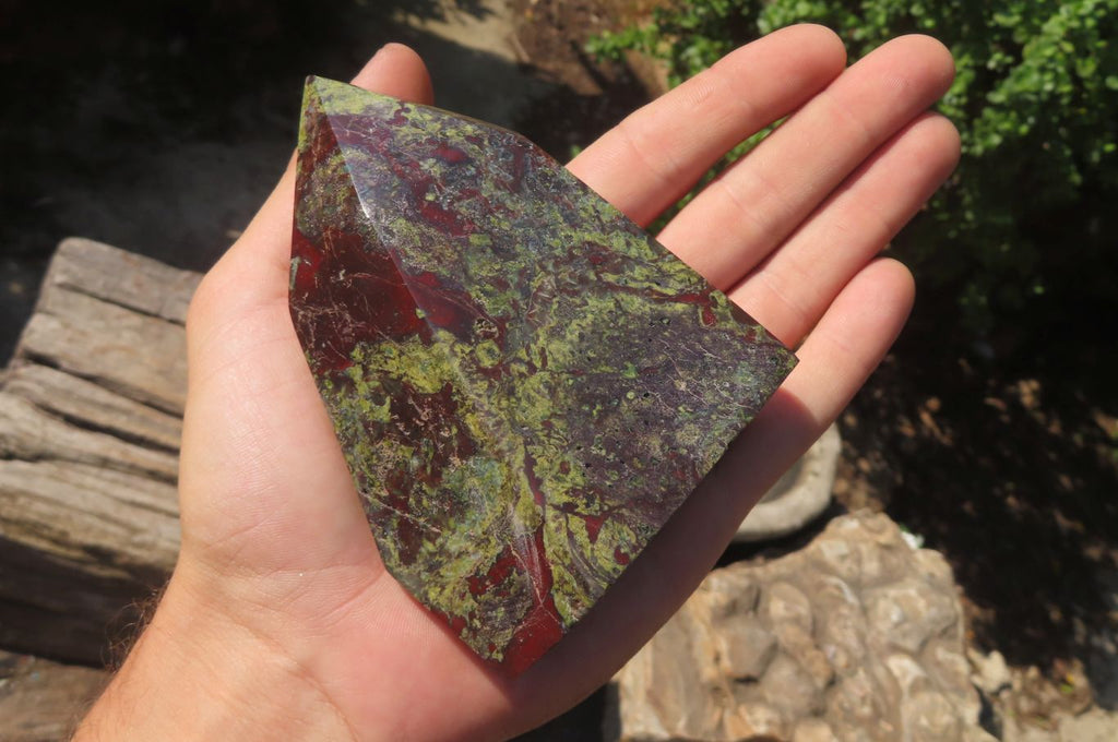 Polished Dragons Blood Stone Points x 3 From Tshipise, South Africa - Toprock Gemstones and Minerals 