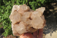 Natural Cascading Smokey Quartz Clusters x 2 From Luena, Congo - Toprock Gemstones and Minerals 