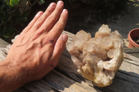 Natural Cascading Smokey Quartz Clusters x 2 From Luena, Congo - Toprock Gemstones and Minerals 