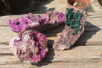 Natural Salrose Cobaltion Dolomite Specimens x 3 From Kakanda, Congo - Toprock Gemstones and Minerals 