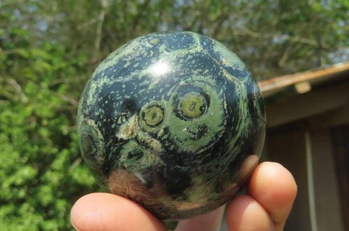 Polished Stromatolite Jasper Spheres x 4 From Katsepy, Madagascar - Toprock Gemstones and Minerals 