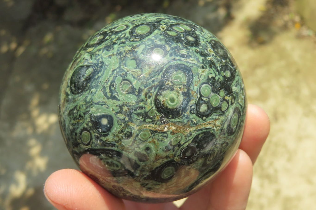 Polished Stromatolite Jasper Spheres x 4 From Katsepy, Madagascar - Toprock Gemstones and Minerals 