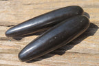 Polished Black Basalt Massage Wands x 12 From Madagascar - Toprock Gemstones and Minerals 