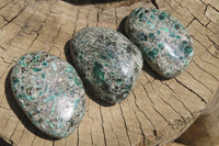 Polished Rare Emerald Mica In Matrix Free Forms x 6 From Mutoko, Zimbabwe - Toprock Gemstones and Minerals 