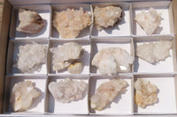 Natural Mixed Quartz Clusters x 12 From Madagascar - Toprock Gemstones and Minerals 