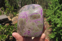 Polished Stichtite Standing Free Forms x 3 From Barberton, South Africa - Toprock Gemstones and Minerals 