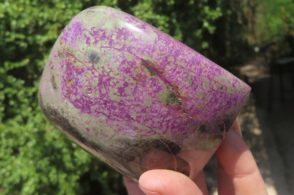 Polished Stichtite Standing Free Forms x 3 From Barberton, South Africa - Toprock Gemstones and Minerals 