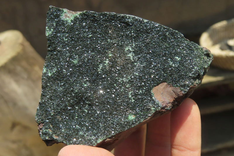 Natural Libethenite Crystals On Dolomite Matrix Specimens x 2 From Shituru, Congo - Toprock Gemstones and Minerals 