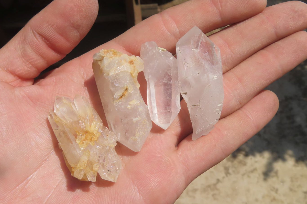 Natural Clear Quartz Crystals x 2 Kg Lot From Zambia - Toprock Gemstones and Minerals 