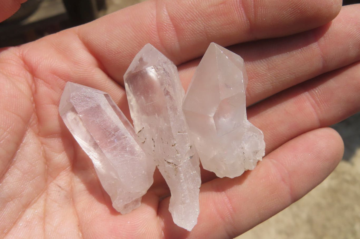 Natural Clear Quartz Crystals x 2 Kg Lot From Zambia - Toprock Gemstones and Minerals 
