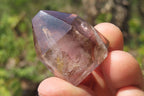 Polished Smokey Amethyst Window Quartz Crystals x 24 From Ankazobe, Madagascar - Toprock Gemstones and Minerals 