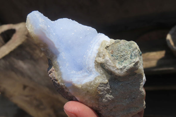 Natural Blue Lace Agate Geode Specimens x 14 From Nsanje, Malawi - Toprock Gemstones and Minerals 