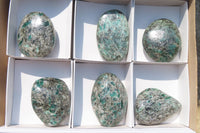 Polished Rare Emerald Mica In Matrix Free Forms x 6 From Mutoko, Zimbabwe - Toprock Gemstones and Minerals 