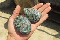 Polished Rare Emerald Mica In Matrix Free Forms x 6 From Mutoko, Zimbabwe - Toprock Gemstones and Minerals 