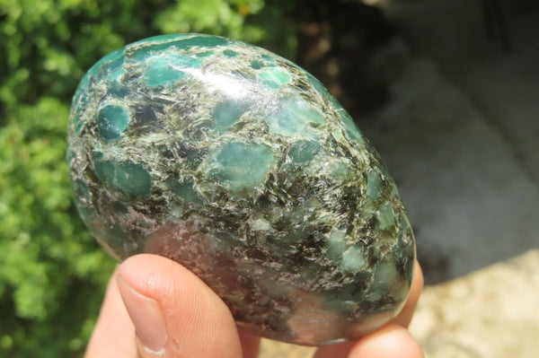 Polished Rare Emerald Mica In Matrix Free Forms x 6 From Mutoko, Zimbabwe - Toprock Gemstones and Minerals 