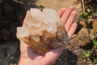 Natural Mixed Quartz Clusters x 3 From Madagascar - Toprock Gemstones and Minerals 
