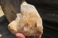 Natural Mixed Quartz Clusters x 3 From Madagascar - Toprock Gemstones and Minerals 