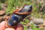 Hand Made Mixed Copper Wire Wrapped Stone Pendants x 6 From South Africa - Toprock Gemstones and Minerals 