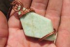 Hand Made Mixed Copper Wire Wrapped Stone Pendants x 6 From South Africa - Toprock Gemstones and Minerals 