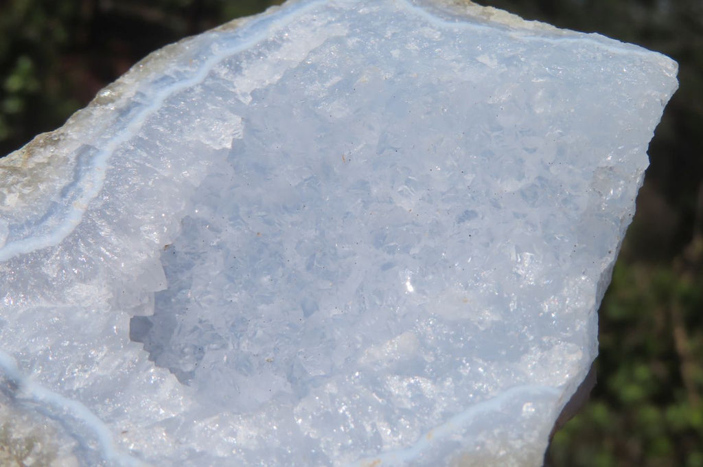Natural Blue Lace Agate Geode Specimens x 4 From Nsanje, Malawi - Toprock Gemstones and Minerals 