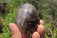 Polished Smokey Quartz Gemstone Eggs x 6 From Madagascar - Toprock Gemstones and Minerals 
