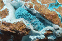 Natural Drusy Coated Chrysocolla Specimens x 4 From Congo - Toprock Gemstones and Minerals 
