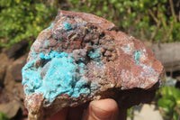 Natural Drusy Coated Chrysocolla Specimens x 4 From Congo - Toprock Gemstones and Minerals 