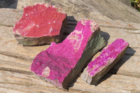 Natural Salrose Cobaltion Dolomite Specimens x 3 From Kakanda, Congo - Toprock Gemstones and Minerals 