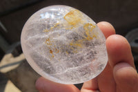 Polished Clear Quartz Palm Stones x 12 From Madagascar - Toprock Gemstones and Minerals 