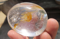 Polished Clear Quartz Palm Stones x 12 From Madagascar - Toprock Gemstones and Minerals 