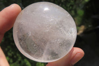 Polished Clear Quartz Palm Stones x 12 From Madagascar - Toprock Gemstones and Minerals 
