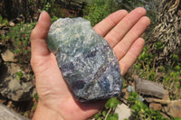 Natural Watermelon Fluorite Cobbed Specimens x 7 From Uis, Namibia - Toprock Gemstones and Minerals 