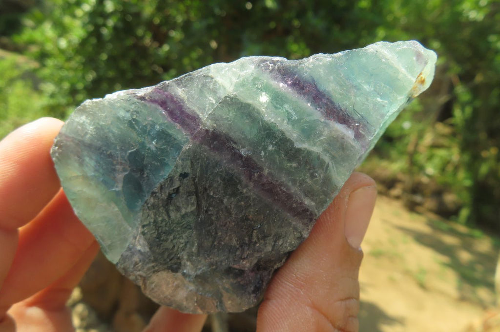 Natural Watermelon Fluorite Cobbed Specimens x 7 From Uis, Namibia - Toprock Gemstones and Minerals 