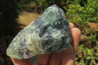 Natural Watermelon Fluorite Cobbed Specimens x 7 From Uis, Namibia - Toprock Gemstones and Minerals 