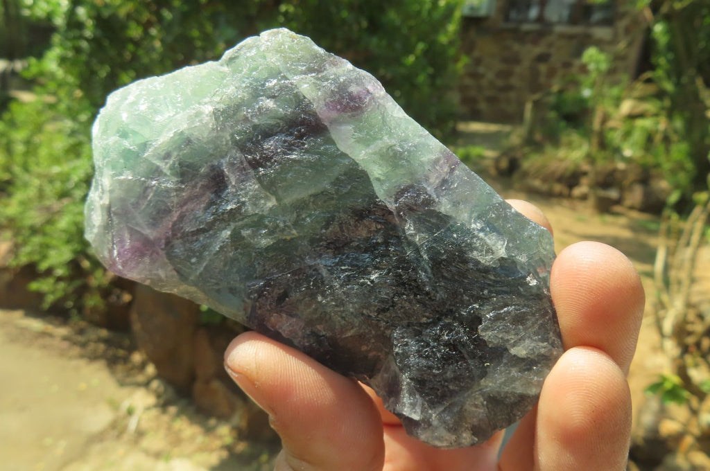 Natural Watermelon Fluorite Cobbed Specimens x 7 From Uis, Namibia - Toprock Gemstones and Minerals 