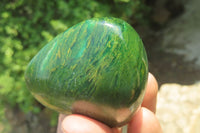 Polished Green Verdite Palm Stones x 6 From Zimbabwe - Toprock Gemstones and Minerals 