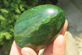 Polished Green Verdite Palm Stones x 6 From Zimbabwe - Toprock Gemstones and Minerals 