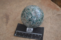 Polished Emerald Mica In Matrix Spheres x 2 From Mutoko, Zimbabwe - Toprock Gemstones and Minerals 