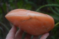 Polished Orange Twist Calcite Standing Free Form x 1 From Maevantanana, Madagascar - Toprock Gemstones and Minerals 
