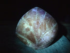 Polished Large Orange Twist Calcite Standing Display Leaf Carving x 1 From Maevatanana, Madagascar - Toprock Gemstones and Minerals 