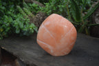 Polished Orange Twist Calcite Standing Free Form x 1 From Maevantanana, Madagascar - Toprock Gemstones and Minerals 