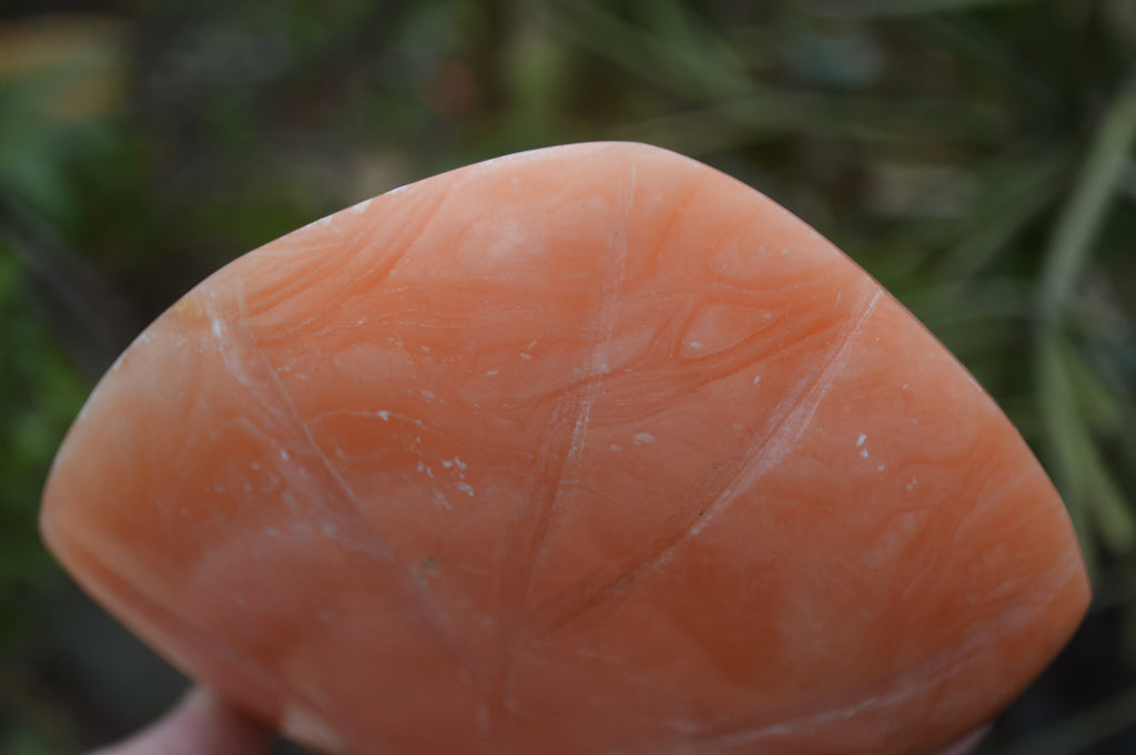 Polished Orange Twist Calcite Standing Free Form x 1 From Maevantanana, Madagascar - Toprock Gemstones and Minerals 