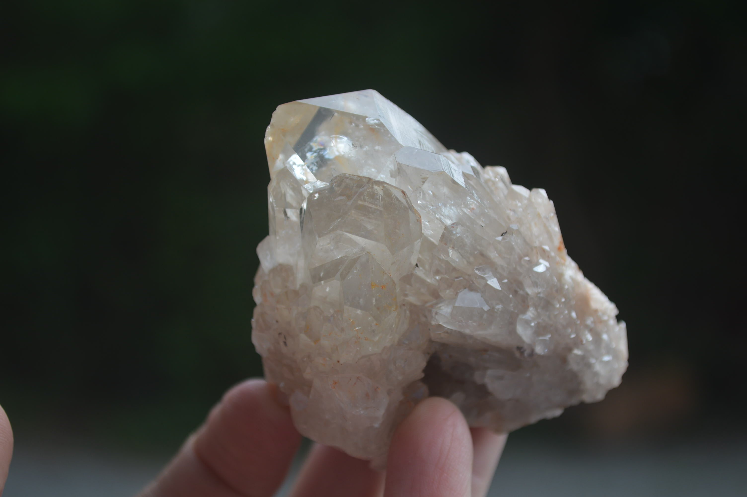 Natural Smokey Phantom Quartz Clusters x 6 From Luena, Congo - Toprock Gemstones and Minerals 