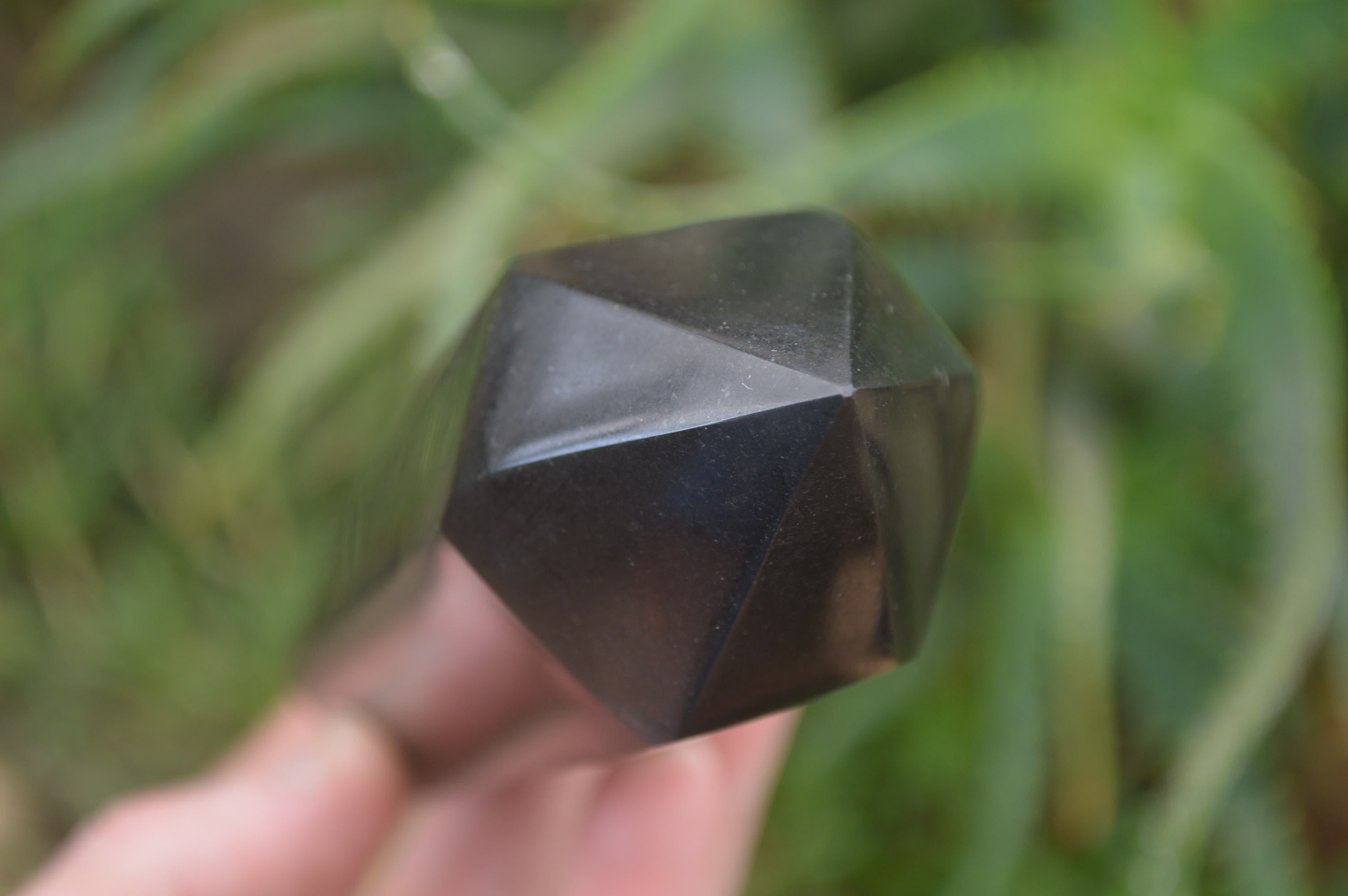 Polished Double Terminated Black Basalt Points x 6 From Madagascar - Toprock Gemstones and Minerals 