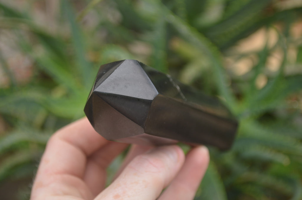 Polished Double Terminated Black Basalt Points x 6 From Madagascar - Toprock Gemstones and Minerals 