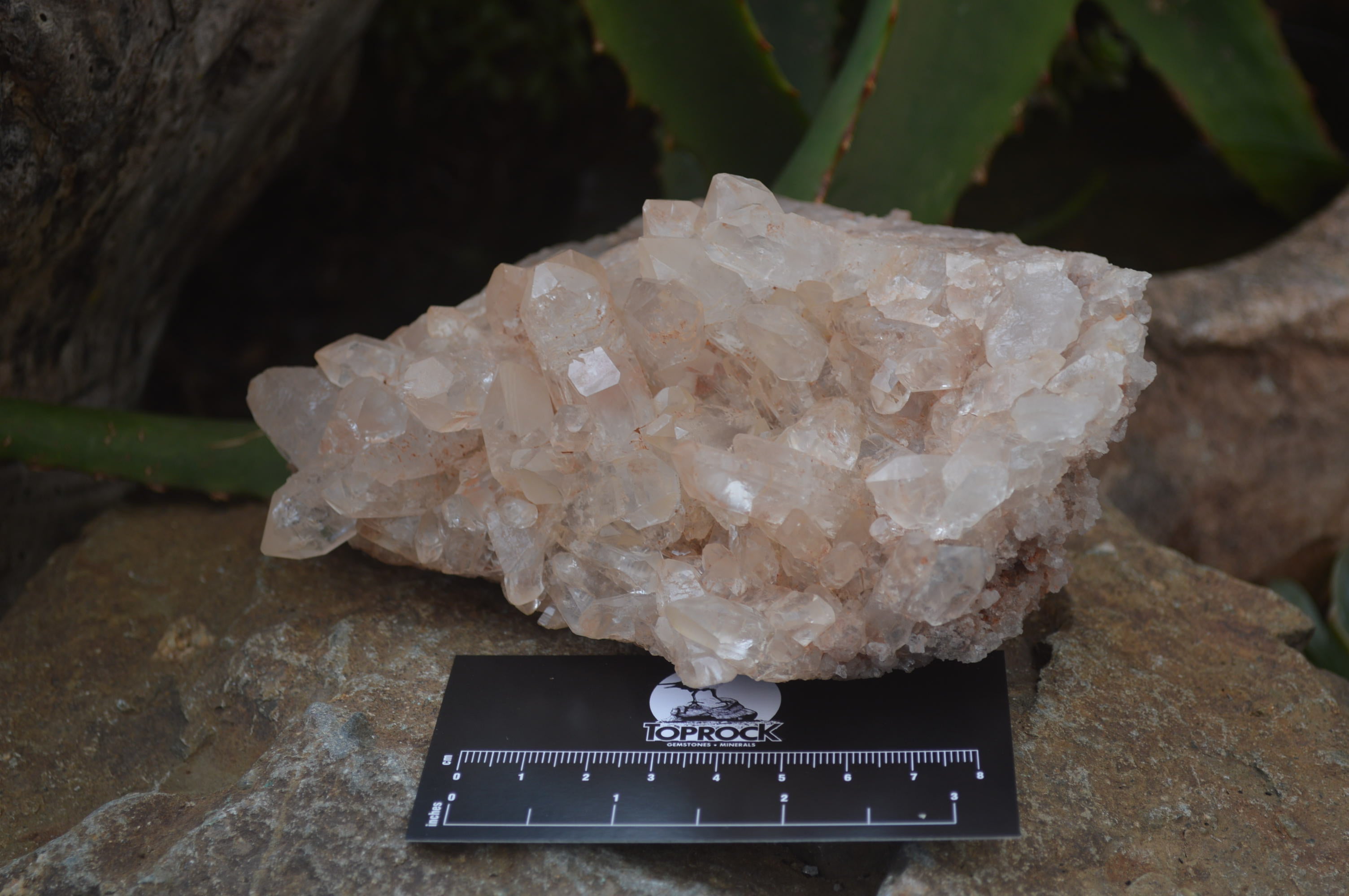 Natural Quartz Clusters x 3 From Madagascar - Toprock Gemstones and Minerals 