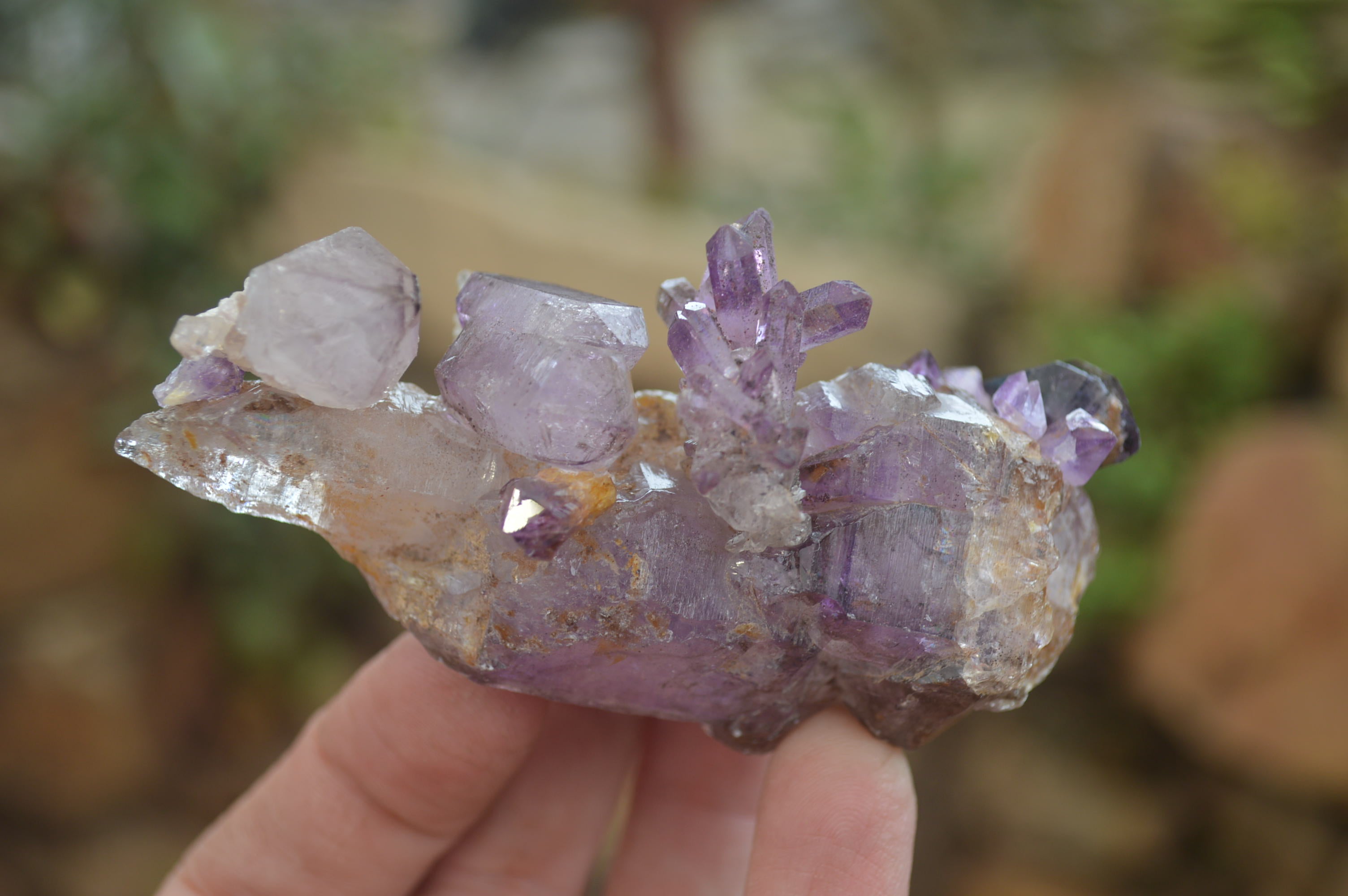 Hand Made Amethyst Conglomerate Specimens x 6 From Chiredzi, Zimbabwe - Toprock Gemstones and Minerals 